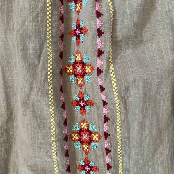 Garnet Hill Embroidered Dress, size L (roughly a 10) - Picture 4 of 4